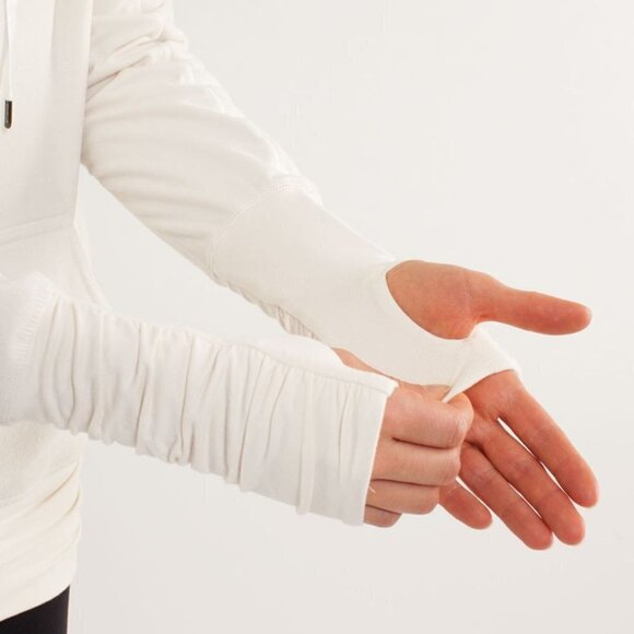 LULULEMON Don't Hurry Be Happy Pullover- Polar Cream - Picture 7 of 15